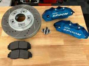 Spoon Sports 4-Pot Twin Block Calipers w/ Rotors Pads