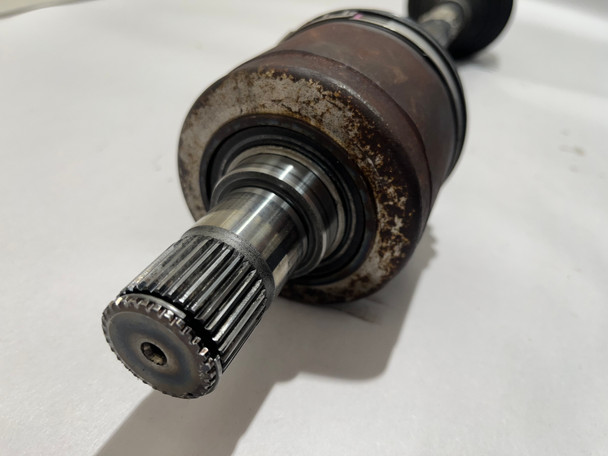 Description 2017-2021 Honda Civic Type R FK8 OEM Passenger Side CV Axle Half Shaft w/ Intermediate Bearing Donor Car: 2018 Honda Civic Type R Touring - 64K Functionality: In good working condition, fully tested prior to removal from the vehicle. Physical Condition: In good physical condition, has not been hit or bent in any way. Boots are free of any rips or tears. The intermediate bearing shaft has some typical surface rusting as shown. Includes everything as shown in the photos. You may need to reuse some hardware for installation. Fits: 2017, 2018, 2019, 2020, 2021 FK8 Honda Civic Type R - Image 3