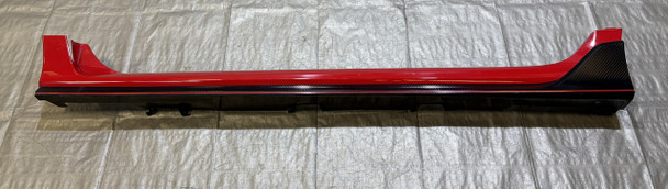 2017-2021 FK8 Honda Civic Type R Driver Side Skirt / Rocker Molding / Rallye Red