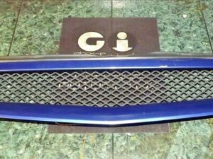 OEM Genuine USDM Honda Civic EK EM1 Si coupe front bumper grill assembly / blue