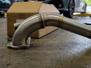 Catless downpipe for a 2019 Honda civic sport 4d sedan NA 2.0L